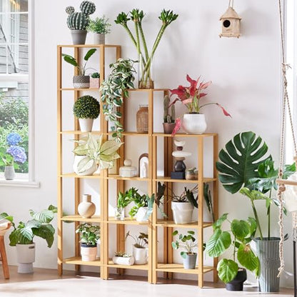 YUFAM 4 Tier Small Bookshelf, Narrow Tall Shelf, Wooden Book Shelf,Natural - color: Natural, size: 4-Tier