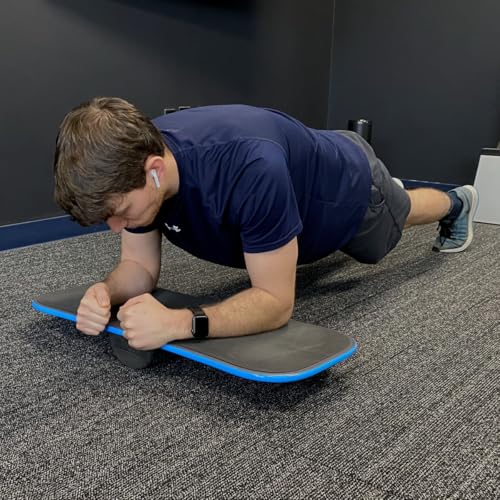 Revbalance Adjustable Wobble Cushion and High Density Rocker Combo for Balance Training, Recovery, and Physical Therapy