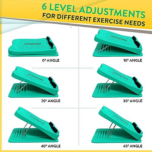 Slant Board Calf Stretcher (Upto 330lbs) Balance Board for Physical Therapy, Adjustable Slant Board for Plantar Fasciitis, Ankle Stretcher, Achilles Stretcher, Incline Board Calf Stretch