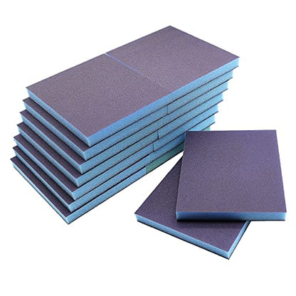 16Pcs 220 Grit Sanding Sponge, Jamiikury Sanding Blocks Washable and Reusable, Wet Dry Sandpaper Sponge for Wood Metal FurniturePaint and Drywall - size: 220 Grits