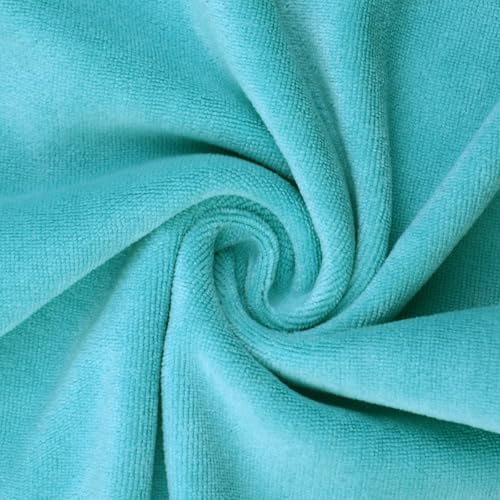 Microfiber Gym Towels Bigger Size Super Soft for Exercise Fitness, Sports | Highly Absorbent Workout Towel, 380-GSM 15 x 31-Inch Quick-Drying Yoga Towels (3 Pack, Pure Teal) - color: Pure Green, size: 3P-15x31 inches