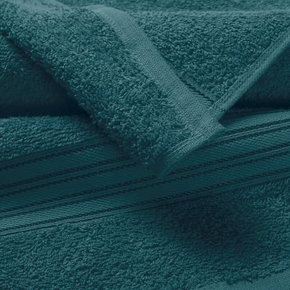 BOUTIQUO Ultra Soft Cotton Washcloths, Contains 12 Piece Face Cloths 12x12 inch, Ideal for Everyday use Face Towels, Compact & Lightweight Multi Purpose Washcloths - Teal - color: Teal, size: Washcloths - Set of 12