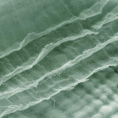 100% Cotton Muslin Blanket for Adult 50x70 4-Layers Gauze Throw - color: Sage Green, size: 50x70 inch