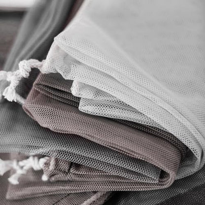 29.5 x 59 Inch White Mesh Fabric Slightly Stretchy for Sewing Projects | Sew Shopping Bag, Backpack Pocket and Straps and Netting Clothes - size: 29.5 x 59 Inch