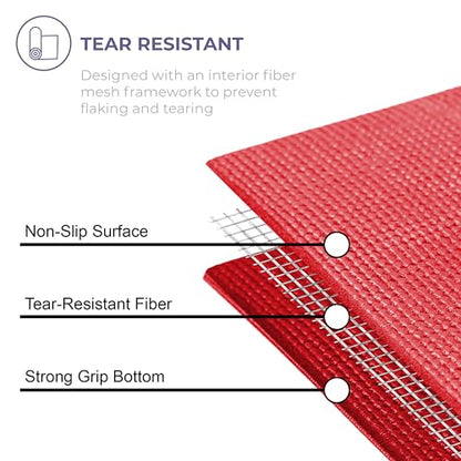 Voyage 5mm Studio Yoga Mats, 10 Pack, 72x24in - color: Assorted