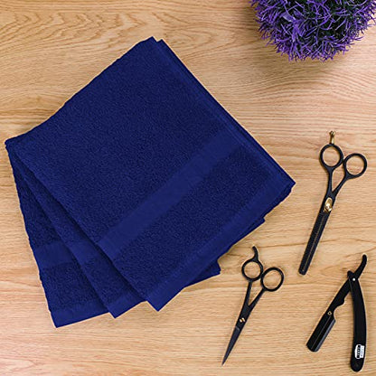 Utopia Towels Salon Towels, Pack of 24, 16x27 in, 100% Cotton, Royal Blue - color: Royal Blue, size: 24 Pack