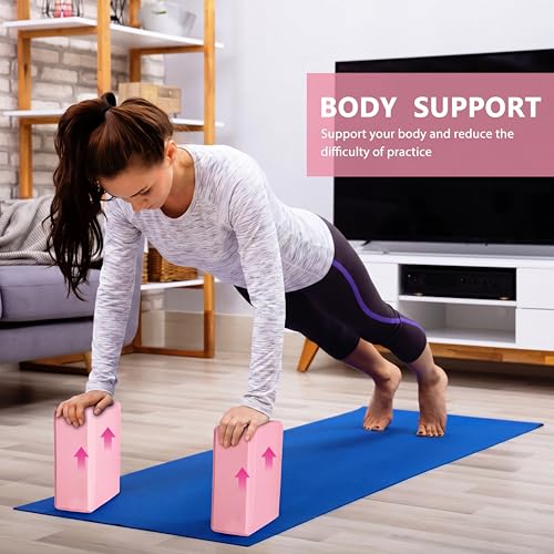 Wettarn 12 Pcs Yoga Blocks Bulk 9 x 6 x 4 Inch EVA Foam Supportive Yoga Brick Lightweight Soft Non Slip Gymnastic Blocks Yoga Pilates Accessories for Girls Women Beginners, Stretching and Meditation