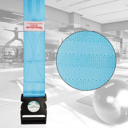 Extremity Mobilization Belt, Strap, Band Intended for Physical Therapy, Rehab, Stretching, Manual Traction, and Mobility Blue