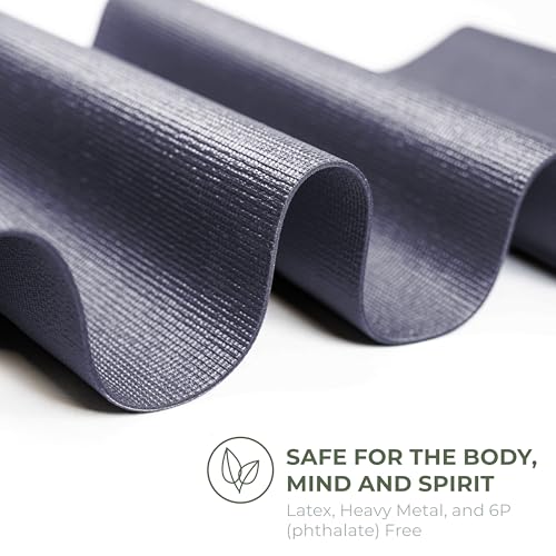Explore 4mm Yoga Mat Roll, 100ft x 24in | Cut up to 17 Regular Yoga Mats, Non-Slip Gym Mat for Home Workout, Fitness, Floor Stretching, Anti-Tear - color: Charcoal