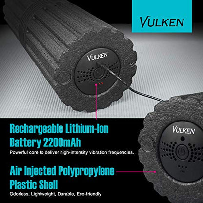 Vulken Vibrating Foam Roller, 17" Extra Long Electric Muscle Roller