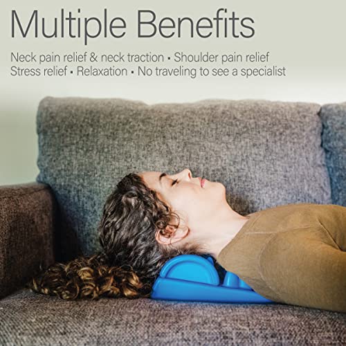 Kanjo Flex Height Acupressure Neck Pain Relief Cushion - Height Adjustable Cervical Traction & Pressure Point Device for Muscle Tension & Relaxation - Helps Relieve Neck Pain - style: Flex Height Neck Cushion