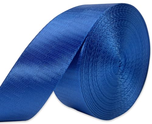 1 1/2" Royal Blue Nylon Webbing 12yds for Bag Straps Crafts - color: Royal Blue