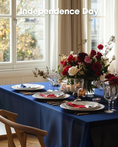 Pureegg Plastic Table Cloth Disposable 8 Pack 54 x 108 Inch, Navy Blue | Graduation Party, Class of 2026, Leakproof & Sturdy, Navy Blue, Tablecloth - color: Navy Blue, size: 54" X 108" Rectangle