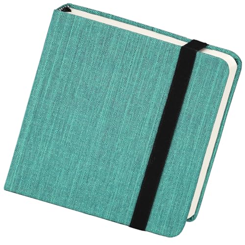 Funto Watercolor Journal, 4.7x4.7, 24 Sheets 100% Cotton Cold Press Paper 300gsm/140lb, Acid-Free Travel Sketchbook for Artists & Adults (Deep Green) - color: 4.7x4.7-Deep Green