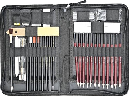 Studio Series Travel Sketch Kit (40 pieces with sturdy, zippered case)