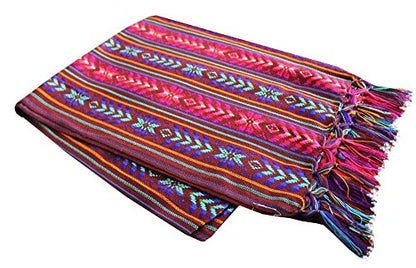 Del Mex Mexican Rebozo Shawl Blanket Doula - color: Burgandy, size: Regular (6 ft x 2.5 ft)