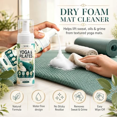TBTFW Yoga Mat Cleaner Spray, Yoga Mat Foam Cleane-6.76oz