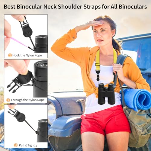 FIEIL Adjustable Shoulder Strap, Nylon Camera Strap, Comfortable Neck Strap for iPad, Cellphone Tablet, Camera, Laptop, Binocular, Luggage Bag (Bright Yellow Universal Lanyard) - color: Bright Yellow