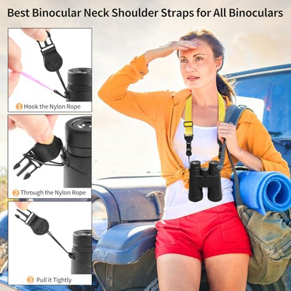 FIEIL Adjustable Shoulder Strap, Nylon Camera Strap, Comfortable Neck Strap for iPad, Cellphone Tablet, Camera, Laptop, Binocular, Luggage Bag (Bright Yellow Universal Lanyard) - color: Bright Yellow