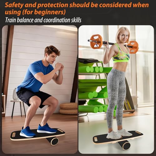 Balance Board Trainer, with Adjustable Stoppers