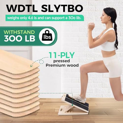 Slant Board for Calf Stretching, 5 Angle Portable Adjustable Stretch Board