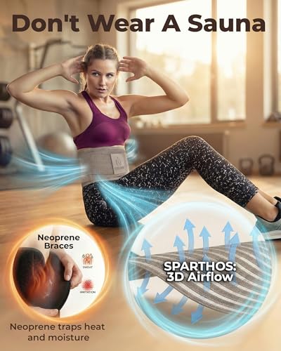 Sparthos Back Brace for Women & Men, Sciatica, Lower Back Pain - Taupe-L - color: Desert Taupe