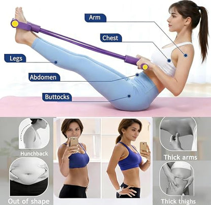 Pedal Resistance Bands with Handles for Women,Multifunction Fitness Bands