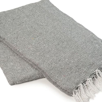 Cozumel Bulk Mexican Yoga Blanket, 10 Pack, Gray - color: Gray