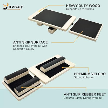 Ankle Balance Board for Physical Therapy & Recovery – Foot & Ankle Strengthener with Non Slip Surface, Single Leg Trainer for Sprains, Plantar Fasciitis, Mobility & Stability Training – Rehab & Workout Equipment