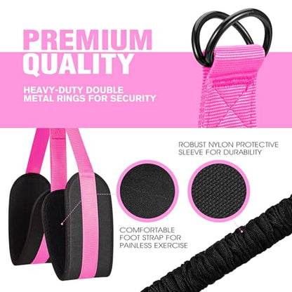 Ayombo Pull Up Assistance Bands, Resistance Bands for Pull Up Bar Workout, Adjustable Heavy Duty Pull Up Assist Equipment with 4 Assistance Bands, Home Gym Fitness Exercise Strength Training - color: Red