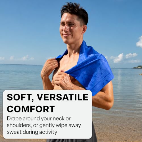 COLD FACTOR Instant PVA Cooling Towels, Cooling Neck Wraps, Blue, 1 Pack - color: Blue