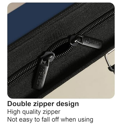 Acocony 11x17 Art Portfolio PP Material Blue Pack of 1 | 11x17 Art Portfolio Case with Zipper Closure Oxford Cloth Edge Waterproof - color: Blue