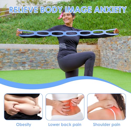 Walk at Home Looped Resistance Bands, 7 Ring Adjustable Exercise Bands for Fitness Stretching Physical Therapy Home Gym Yoga Workout Bands for Arms Legs Shoulders Full Body Training
