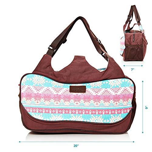 #DoYourYoga Full-Zip Extra Large Yoga Mat Tote Bag with Multi-Functional Storage Pockets for Sports Gym Pilates »Vimalaa« - color: PinkStyle