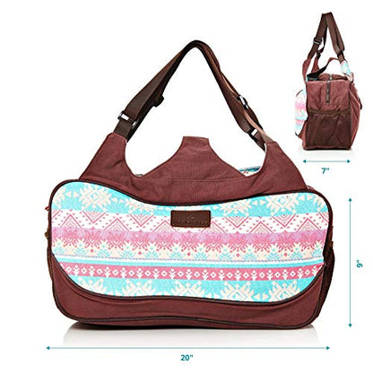#DoYourYoga Full-Zip Extra Large Yoga Mat Tote Bag with Multi-Functional Storage Pockets for Sports Gym Pilates »Vimalaa« - color: PinkStyle