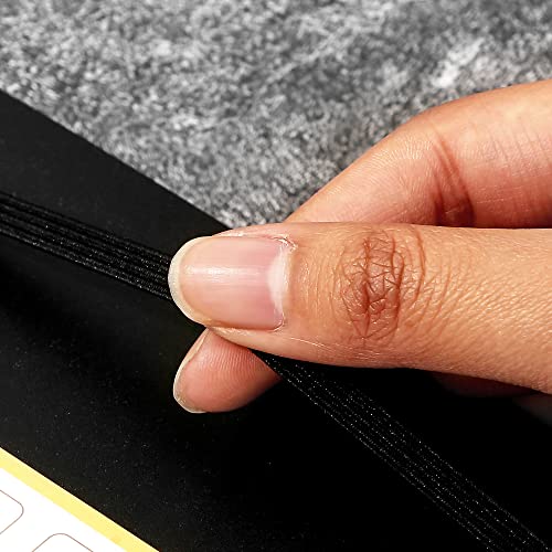 Yoment Dot Grid Spiral Notebook A5 Spiral Bullet Dotted Journal 160 Pages | Thick Dot Paper Notebooks Plastic Hardcover Spiral Notebook 5x7 Wire Bound Notebooks for Work School Office Supplies, Black - color: Black, style: B - Dotted - A5