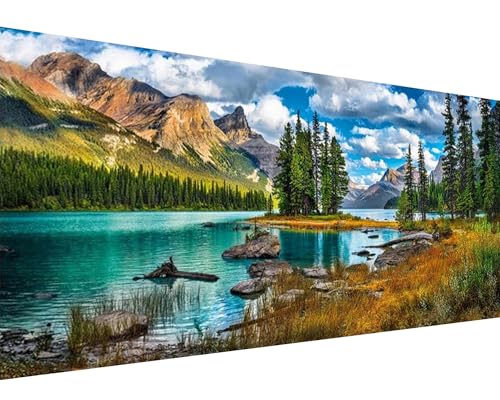 YALKIN Square 5D Diamond Art Kits for Adults, Large Forest Landscape Diamond Painting Kits Full Drill Diamond Painting Kit for Adult, DIY Picture Art for Home Wall Decor 40 x 70cm/15.7 x 27.6in
