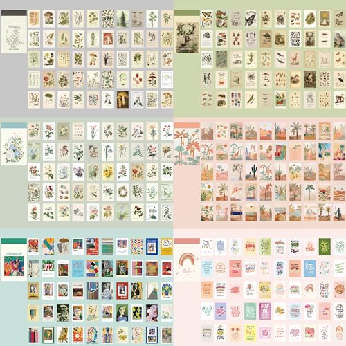 12 Sets 600 Sheets Washi Stickers for Journaling, Boho, Abstract, Vintage Scrapbook Sticker Set for Bullet Journal Art Diary Card Craft Gifts Planner Notebook - style: Abstract Style