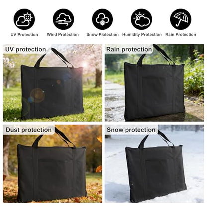 Ostlttyn Art Portfolio Case, Waterproof 18x24 Inch Large Art Portfolio Bag with Shoulder Strap for Artwork, Poster, Sketching, and Drawing, Black - size: 18 x 24 inches
