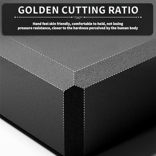 Yoga Blocks 2 Pcs, 9"x6"x3" Yoga Brick Foam Blocks EVA Foam Block Yoga Props Accessories for Yoga Pilates Stretching and Meditation - color: Black