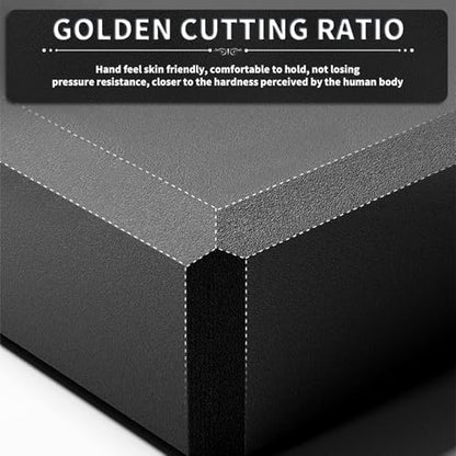 Yoga Blocks 2 Pcs, 9"x6"x3" Yoga Brick Foam Blocks EVA Foam Block Yoga Props Accessories for Yoga Pilates Stretching and Meditation - color: Black