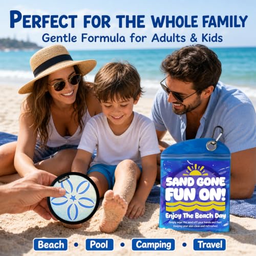 Sand Remover for Beach Towels - Soft Quick Clean Mitt for Kids & Adults | Removes Sand in Seconds,Gentle on Skin,Reusable & Washable,Beach Vacation Essential,Perfect for Beach, Pool & Camping - color: Flower