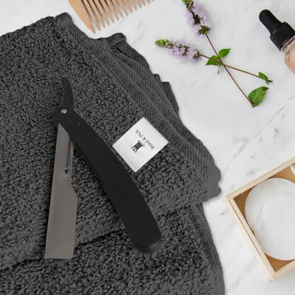 Reed&Pick 24 Pack Dark Grey Hand Towels 100% Cotton Spa Towels – 16x26 inches Highly Absorbable Facial Gym Towel Hair Towels and Face Bulk Small Towel (Not Bleach Proof) - color: Dark Grey, size: 16x27 Pack of 24