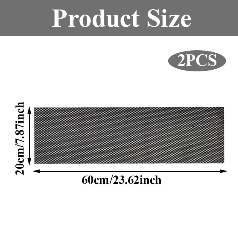 Pilates Reformer Mat, Workout Mat, Black Yoga Mat, Workout Mats for Home Gym, 2-Pack Non-Slip & Hand Grip Floor Fitness Pads - size: 23.62*7.87*0.1