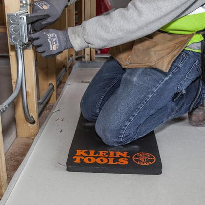 Klein Tools 60135 Kneeling Pads, Adult Men's Soft Thick Closed Cell Soft Foam Professional Tradesman Pro Pads with Handle - size: Standard