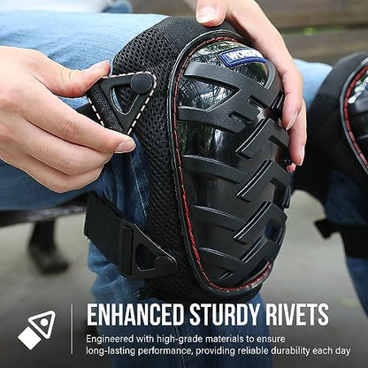 WORKPRO Knee Pads, Gel Cushion Safety Kneepads - style: Buckle
