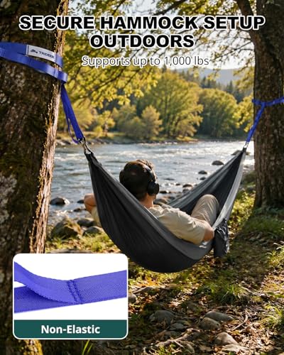 Trideer Non-Elastic Stretching Strap with Loops for Physical Therapy & Rehab, Knee Hip Leg ROM Post-Surgery, Yoga Strap for Stretching, Leg Lifter Strap Mobility Aid, Hamstring Calf Back - color: Royal Blue/75"x1"