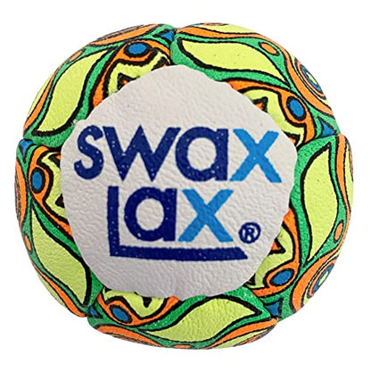SWAX LAX Lacrosse Training Ball - Indoor Outdoor Practice Less Bounce & Rebounds - color: Graffiti