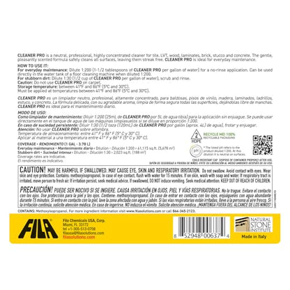 FILA Surface Care solutions CLEANER PRO Neutral All Surface Cleaner, 1 Gallon - size: 128 Fl Oz (Pack of 1)