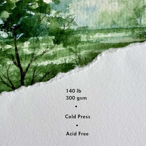 tumuarta Cotton Watercolor Paper Journal Mixed Media Pad On The Go | 3.5x5.5”, 140 LB, 300 GSM, Cotton Paper, Cold Press, 24 Sheets, Watercolor Sketchbooks for Use As Travel Drawing Book - color: Black